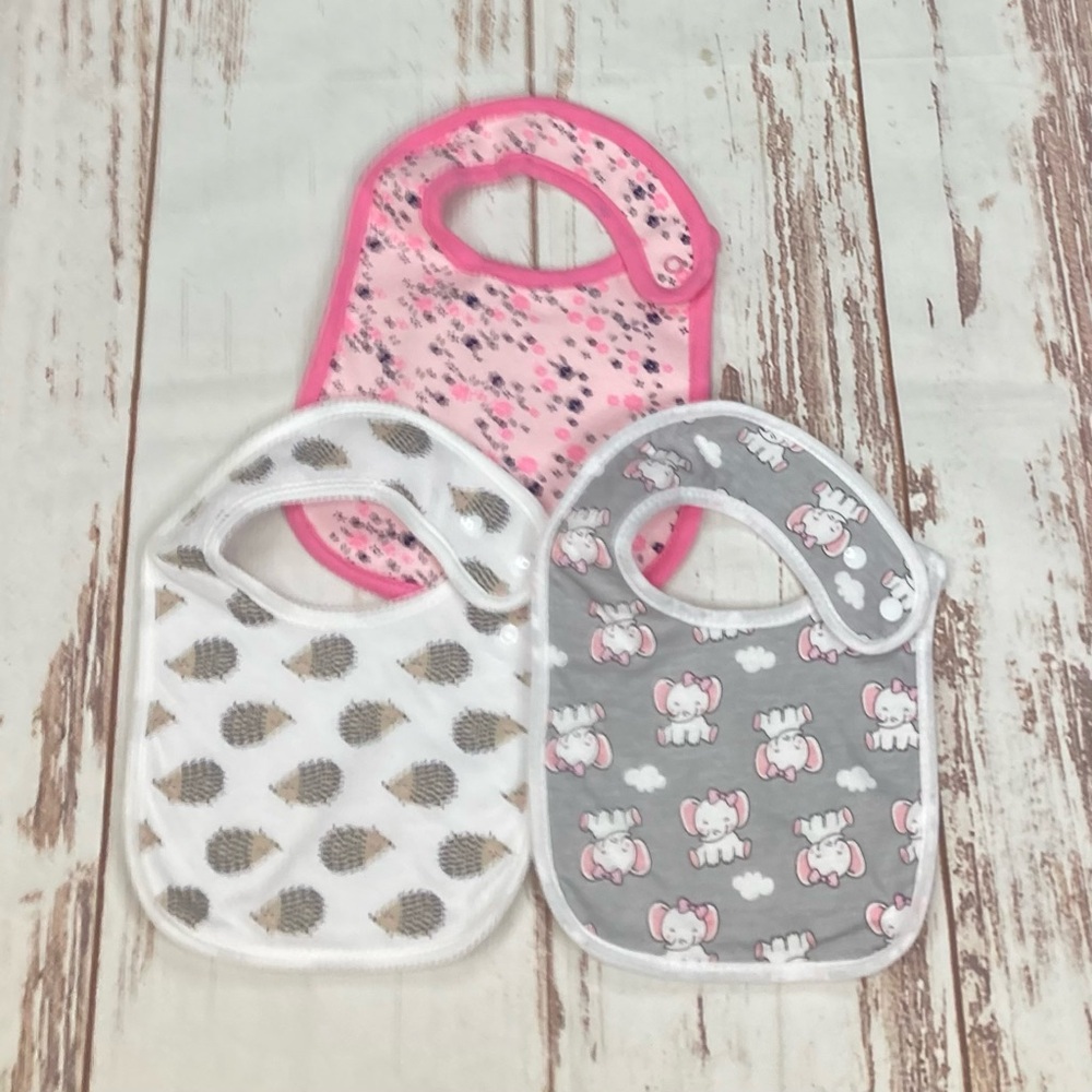 Carter’s Bib Bundle Pink & White Sz Infant